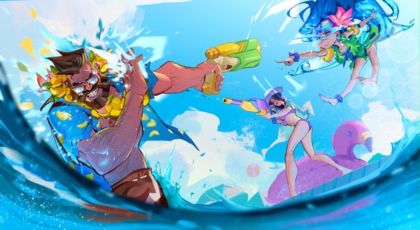 【涂鸦】pool party