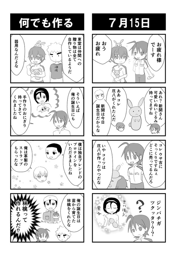 ★東堂さんお誕生日おめでとう４コマ 2018