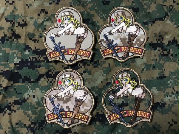 USMC GIRL PATCH&STICKER