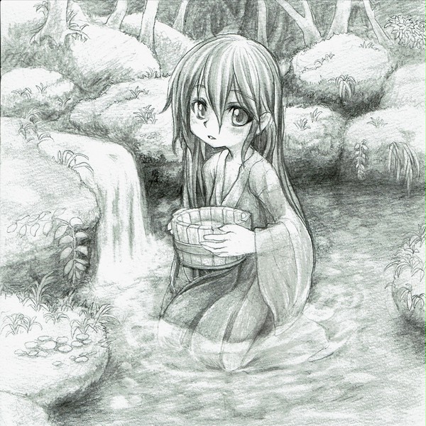 禊をする博麗霊夢