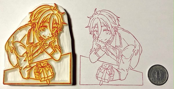 消しゴムはんこ＊真白友也