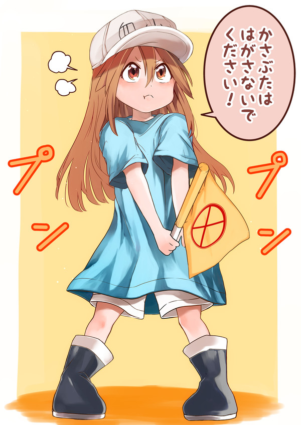 かさぶたを何度もはがす人をしかる血小板ちゃん
