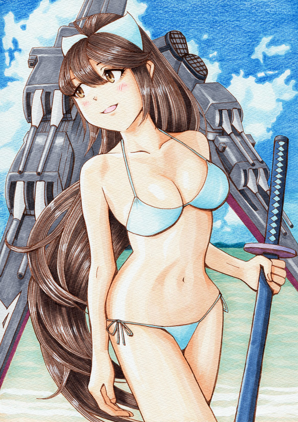 手描きイラスト★アズールレーン★高雄（A4サイズ）