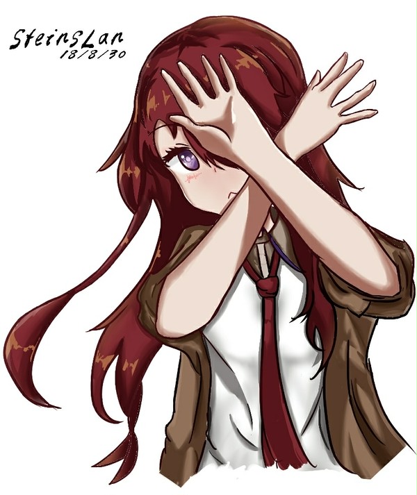 画了一个红莉栖＞w＜