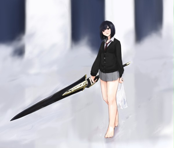 大剣女子