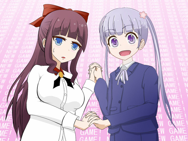 NEW GAME! の青葉ちゃんとひふみ先輩