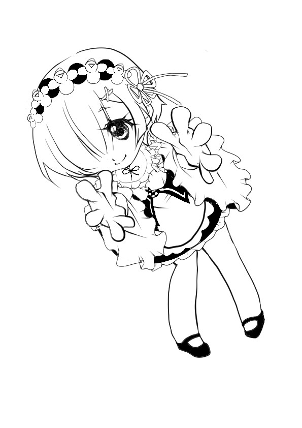 デフォルメレム線画