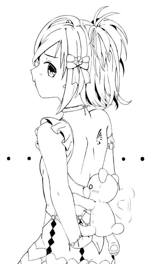 創作キャラ 塗り絵