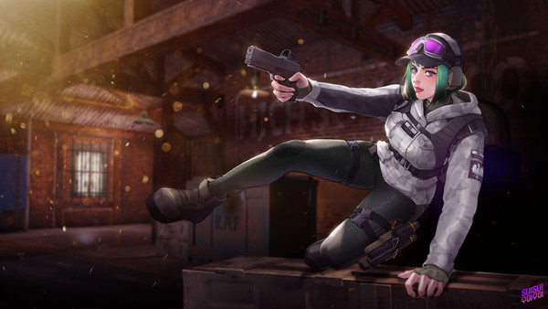 [R6S] Ela Fan Illustration