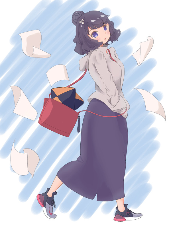 スニーカーと旅衣装