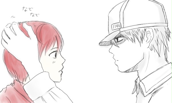 白赤らくがき１