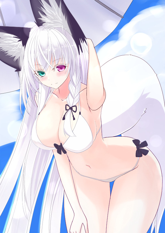 うちの狐水着
