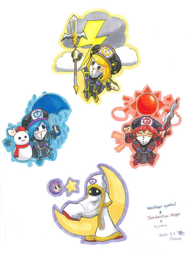 お天気マークと三魔官と魔神官(+α)