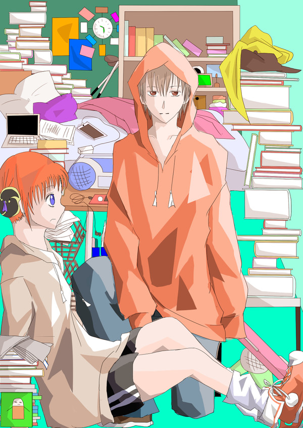 パーカー姿