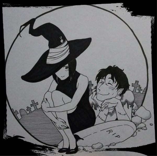 ナイスゾンビにナンパされた魔女。