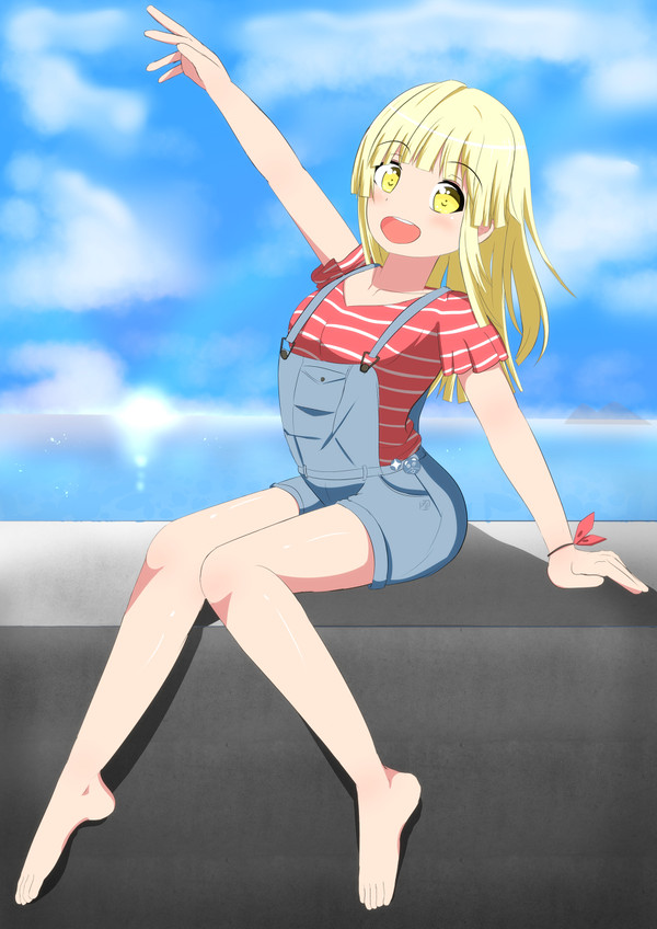 海辺の弦巻さん