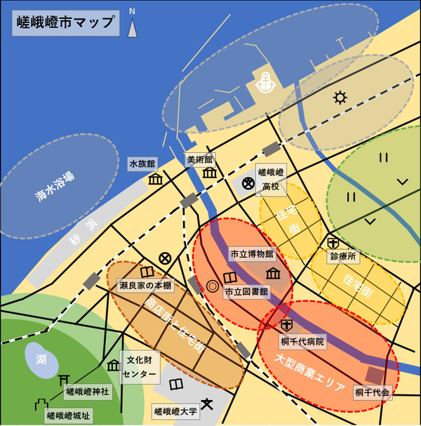 【CoCシナリオ】君に咲く花は　全体マップ