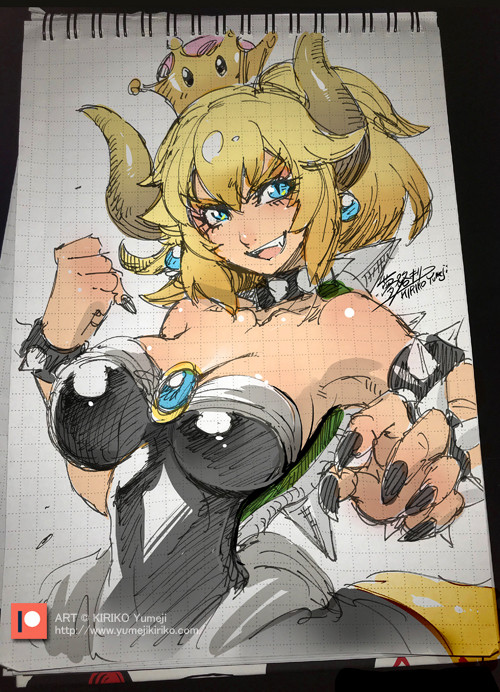 【クッパ姫】Bowsette【30min sketch】
