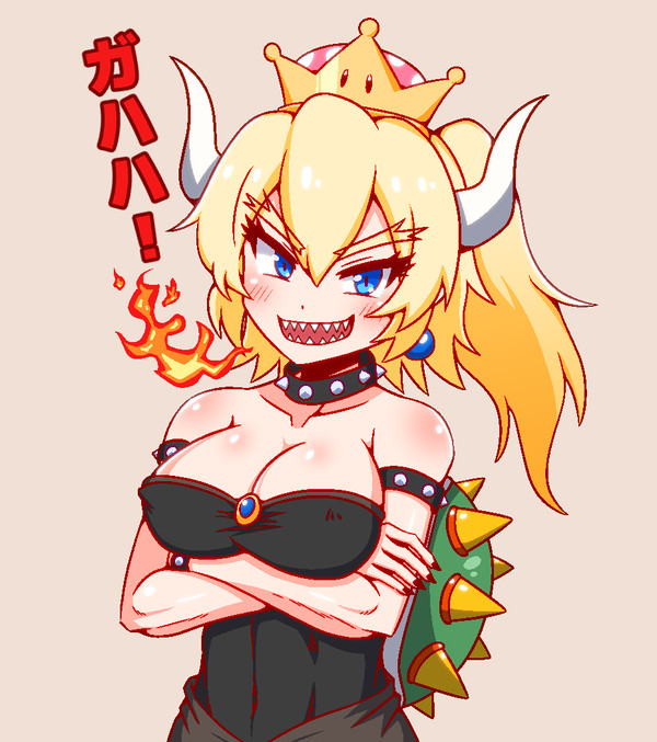 クッパ姫描きました!
