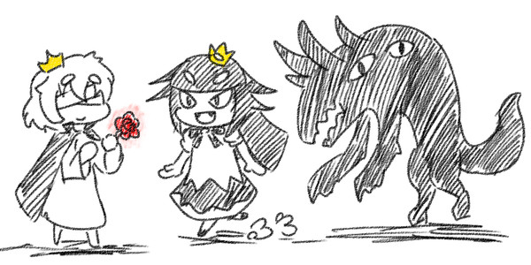 落書きで描いた嘘吐き姫ら