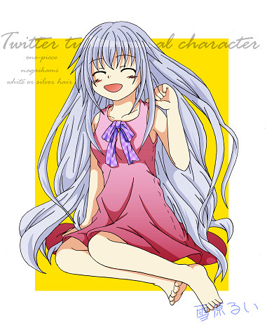銀髪の絵(テスト投稿)