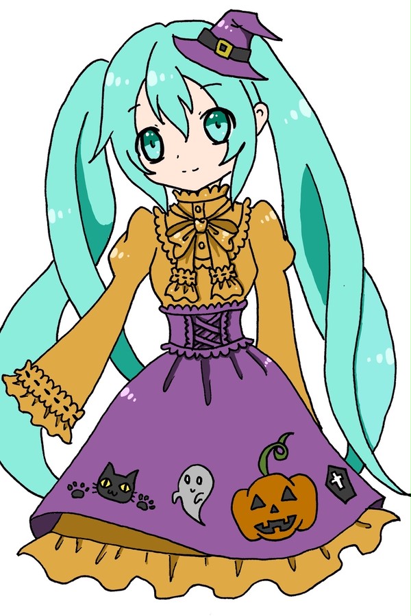 ハロウィンなミクをイメージして