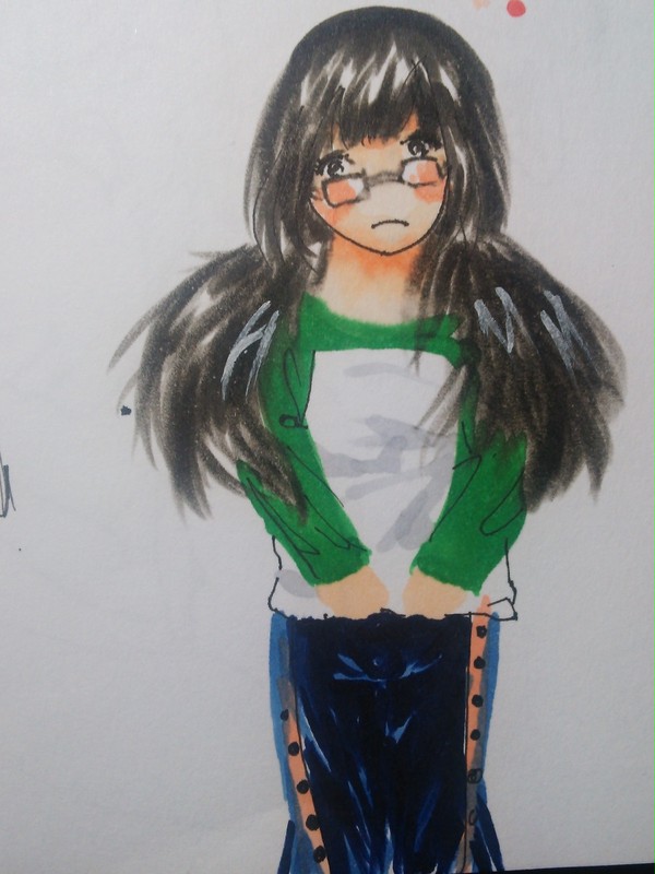 メガネっ娘ジャージ女子