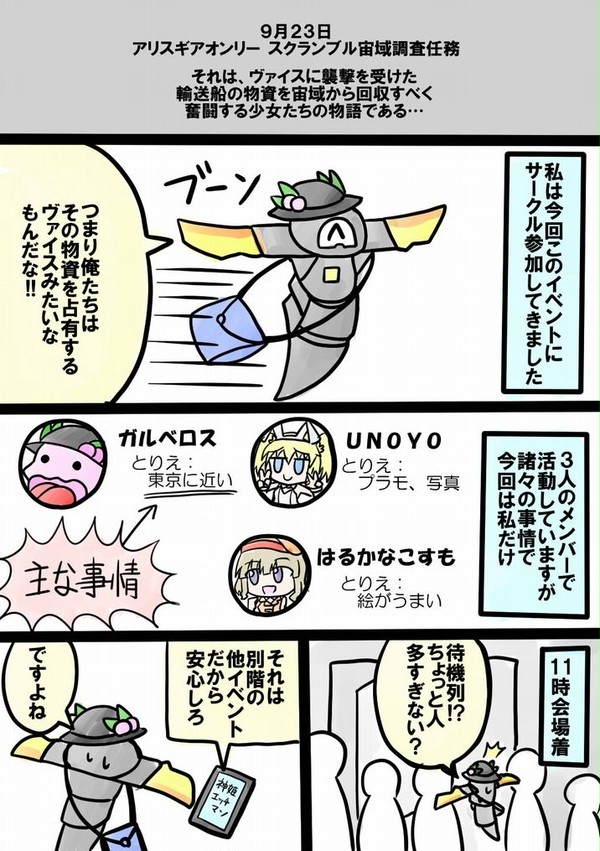 アリスギアオンリー レポート漫画