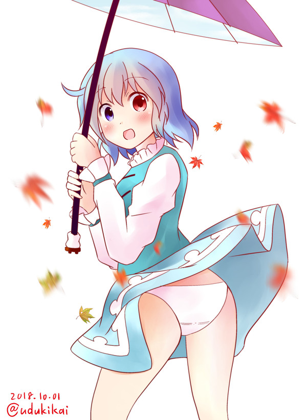 秋の風に吹かれた小傘ちゃん