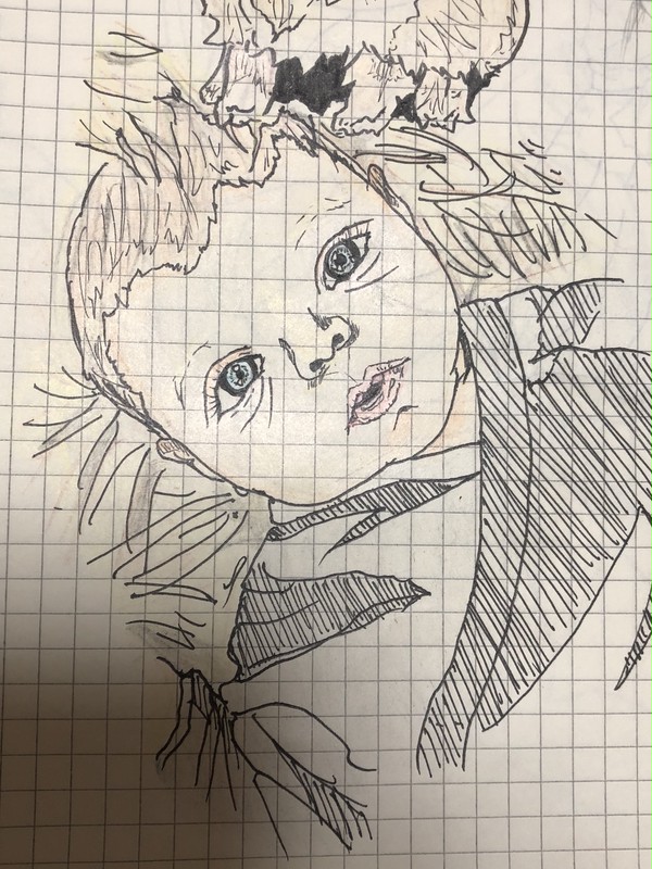 模写 海外の赤ちゃん