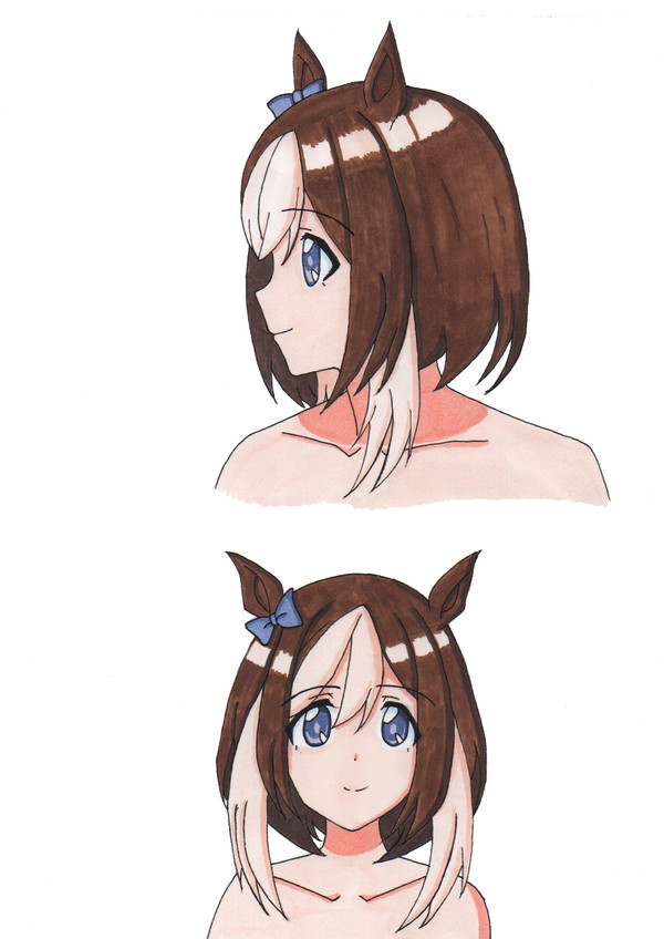 【ウマ娘】スペちゃんの三つ編み!【版権モノ】
