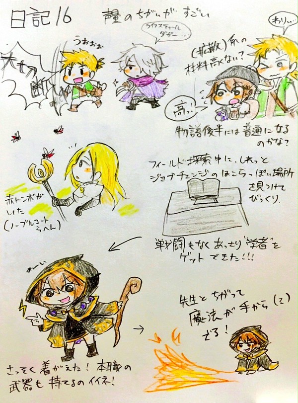 オクトパストラベラー絵日記 その2