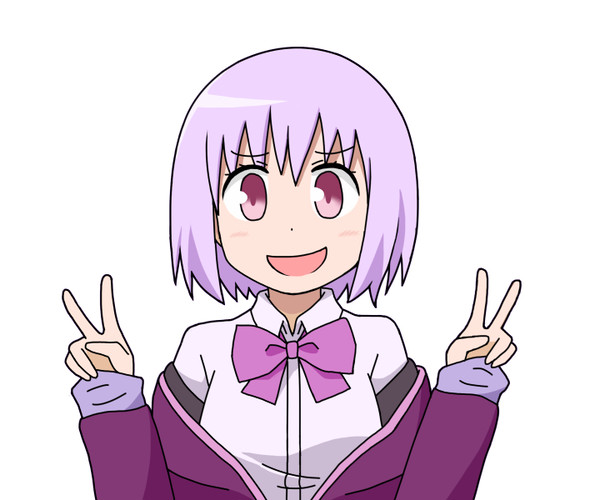 ドヤ顔ダブルピースアカネちゃん