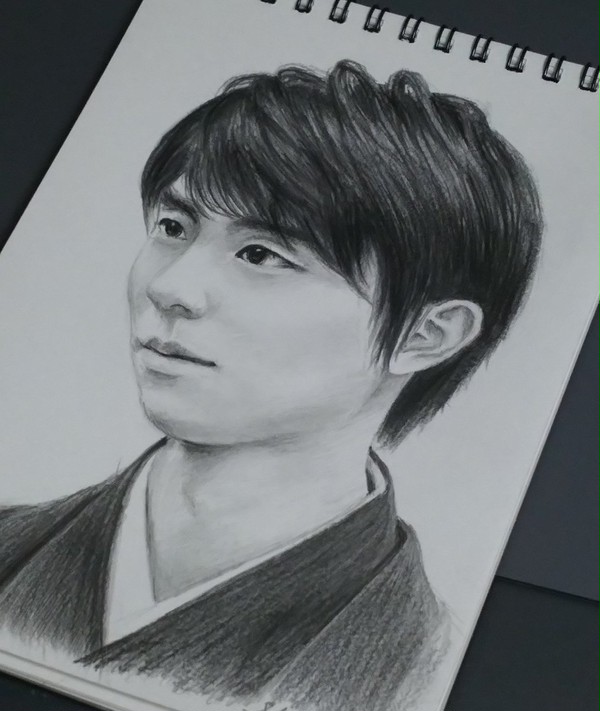 羽生結弦さん　鉛筆画