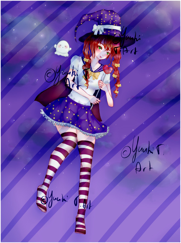 Cute Witch! Re-Draw from 2015