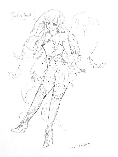 2018ハローウィン・落書き