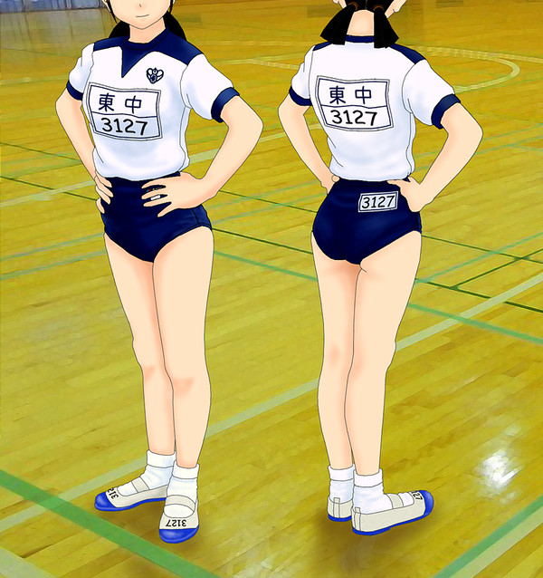 母校の中学校　女子体操服