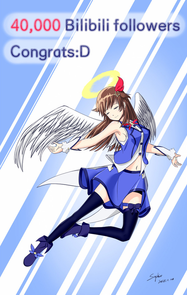 そらさんbilibiliのフォロワー40000人達成！