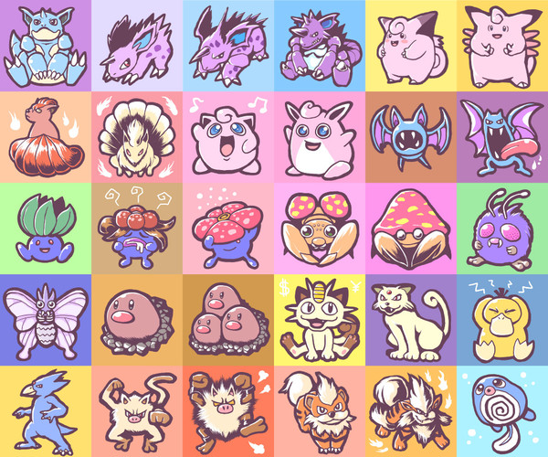 図鑑順ポケモンまとめ（NO,031～060）