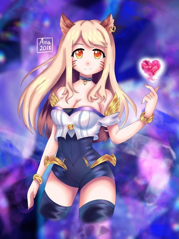 K DA Ahri fanart illustration