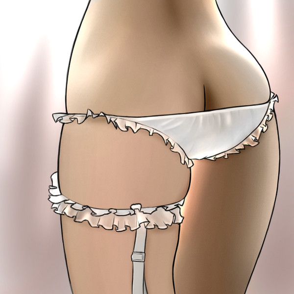 フリフリ白いパンツ