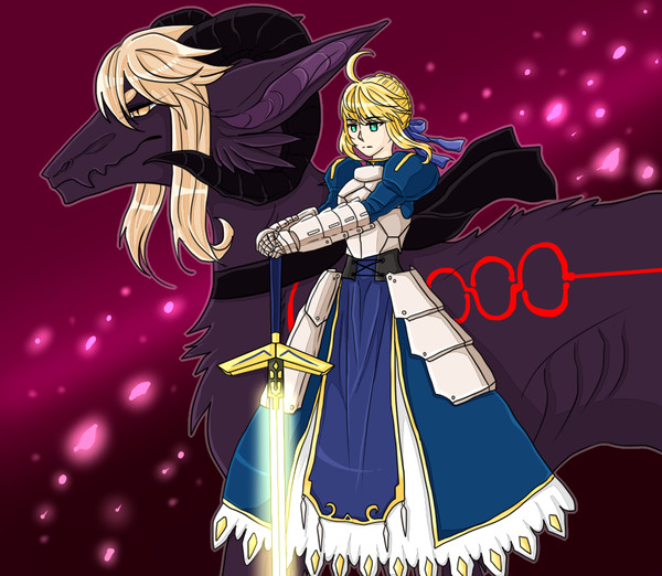 アーサー王とオルタ竜