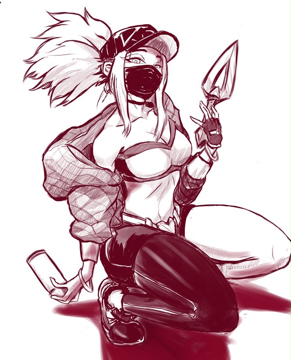K/DA Akali (unfinish)