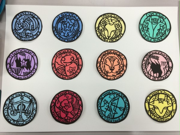 12星座の切り絵