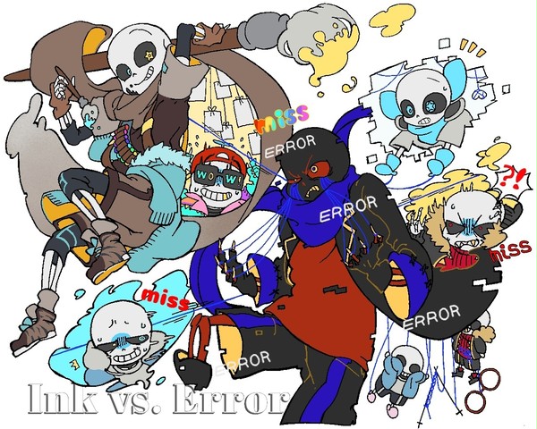 Ink vs Error Fight !!