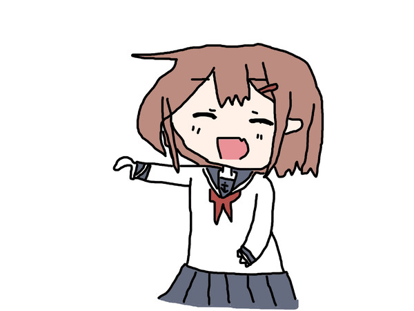 初めてのイラスト　雷