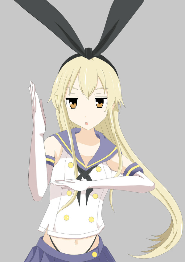 自分の絵リメイク　島風