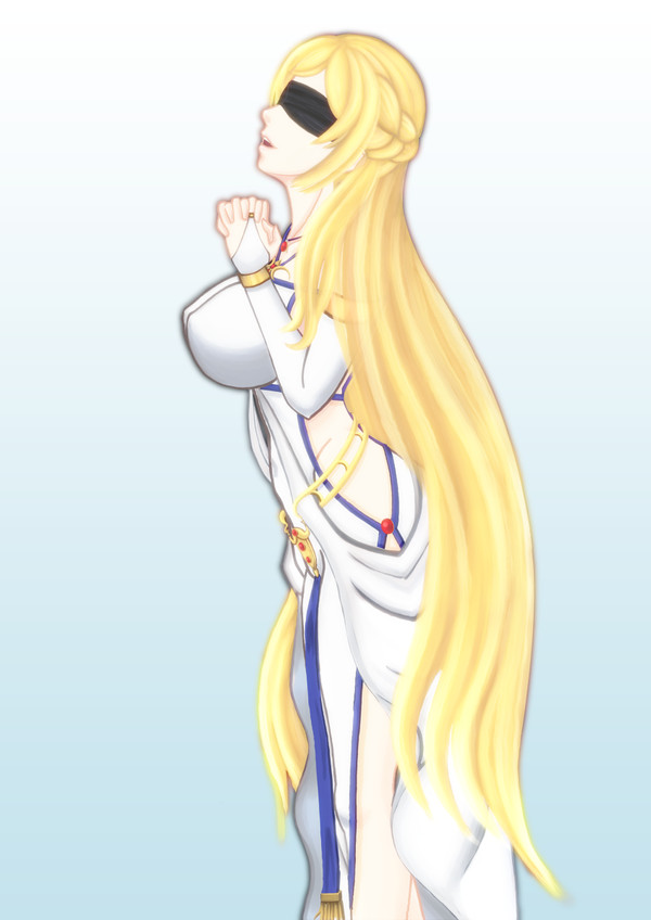 下絵 剣の乙女