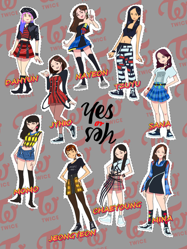 TWICE Stickers idea