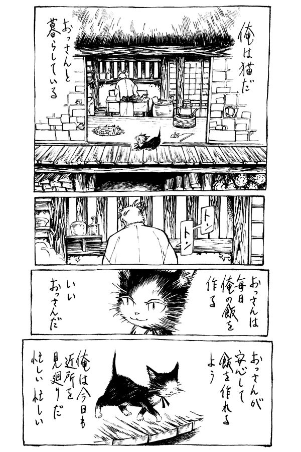 猫と松2